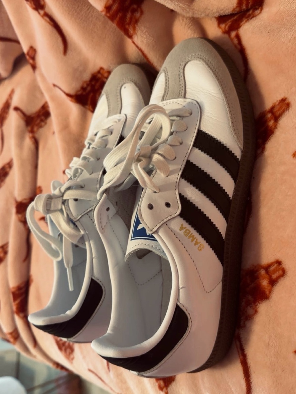adidas White Black Samba Retro Sneakers